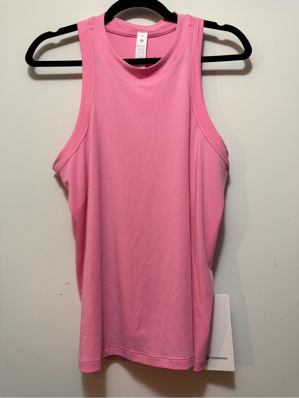NWT Lululemon Jersey Training Tank Pink Size 10 LW1ES8S